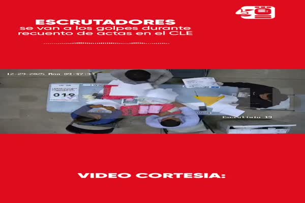 Altercado entre representantes partidarios interrumpe escrutinio especial en el Centro Logístico Electoral
