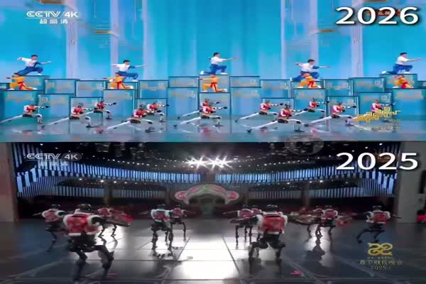 Robots humanoides sorprenden en China con exhibición de kung fu