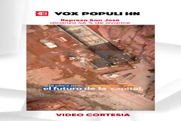 Represa San José alcanza 46 % de avance y proyectan concluirla en 2028