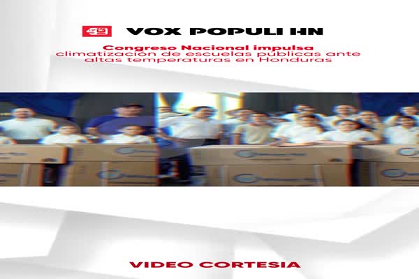 Congreso Nacional impulsa climatización de escuelas públicas ante altas temperaturas en Honduras