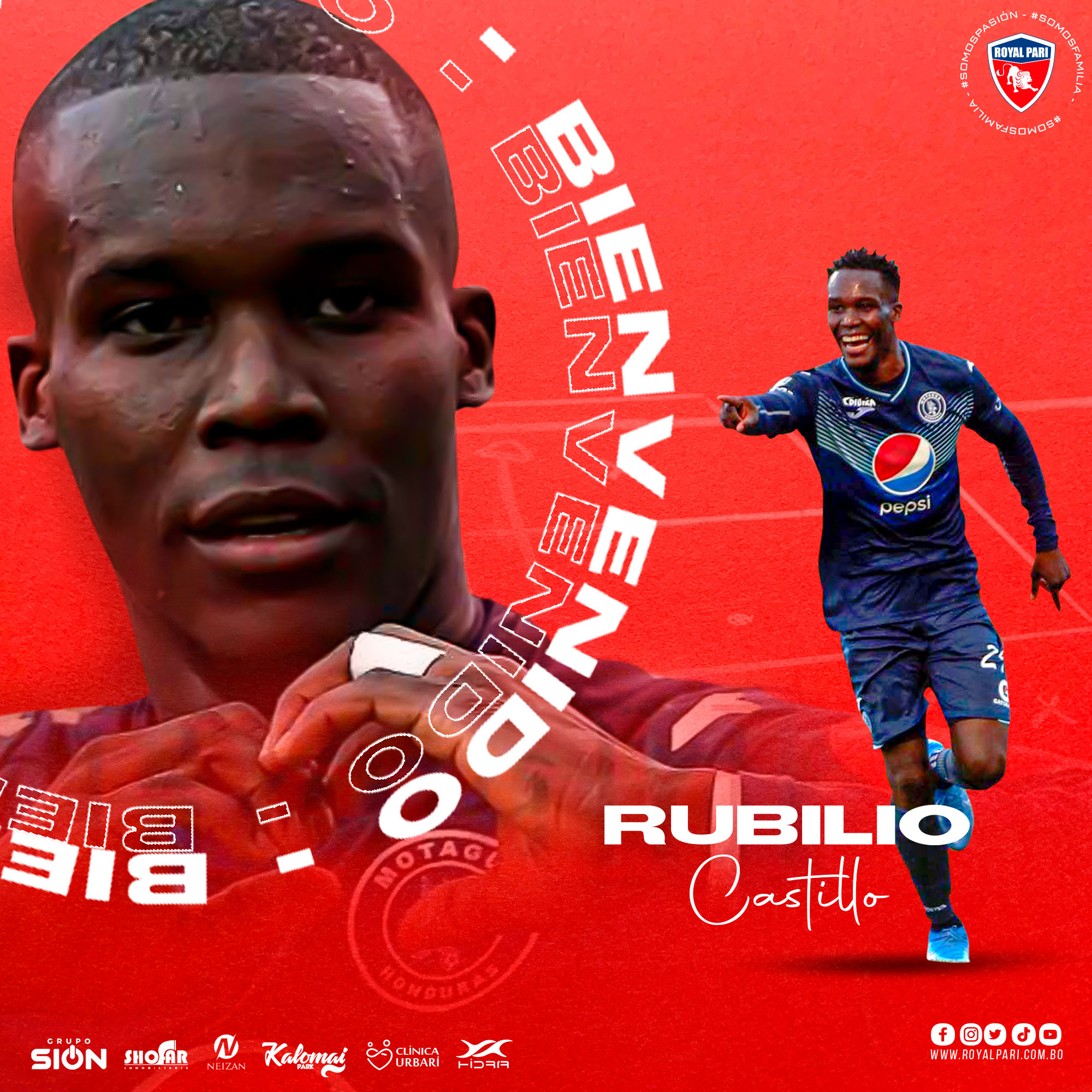 ¡Rubigol legionario! Rubilio Castillo es nuevo jugador del Real Pari de Bolivia