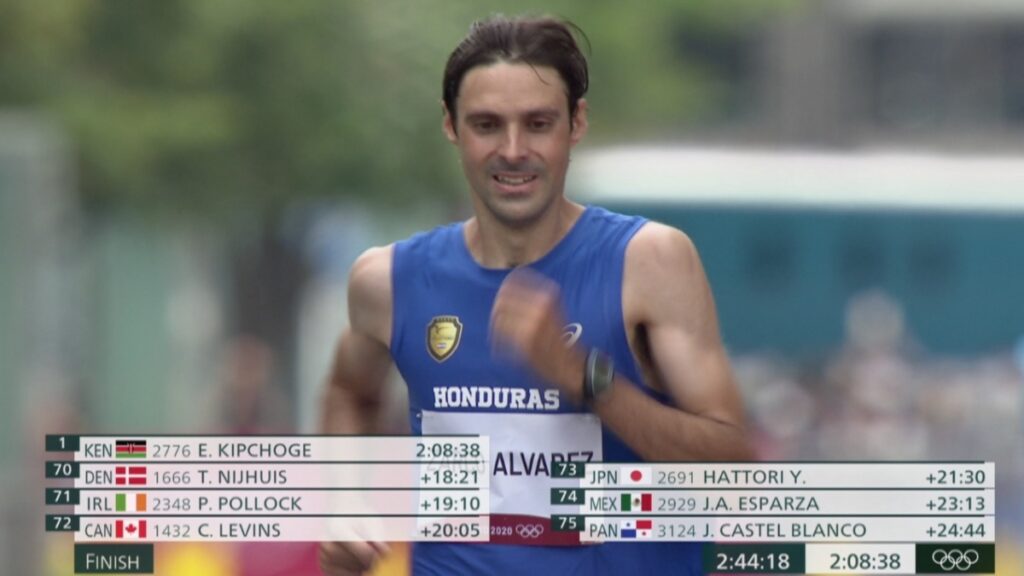 La surrealista participación del hondureño Zarco en el maratón olímpico