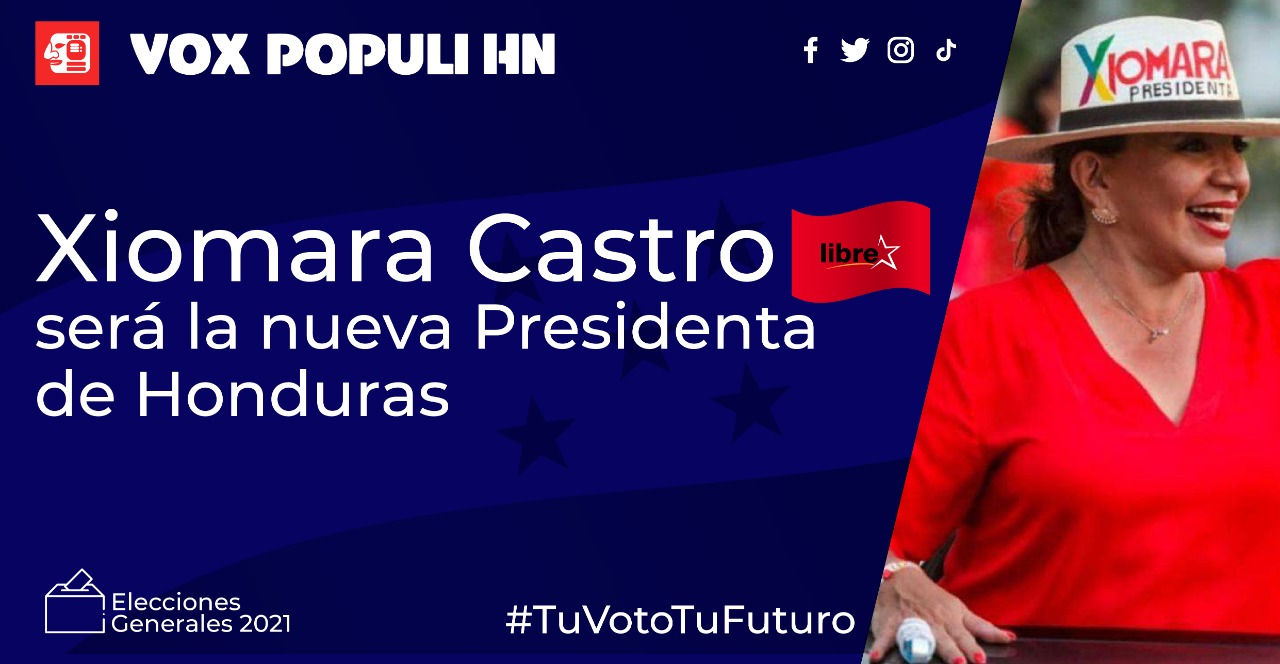 Xiomara Castro, nueva presidenta de Honduras